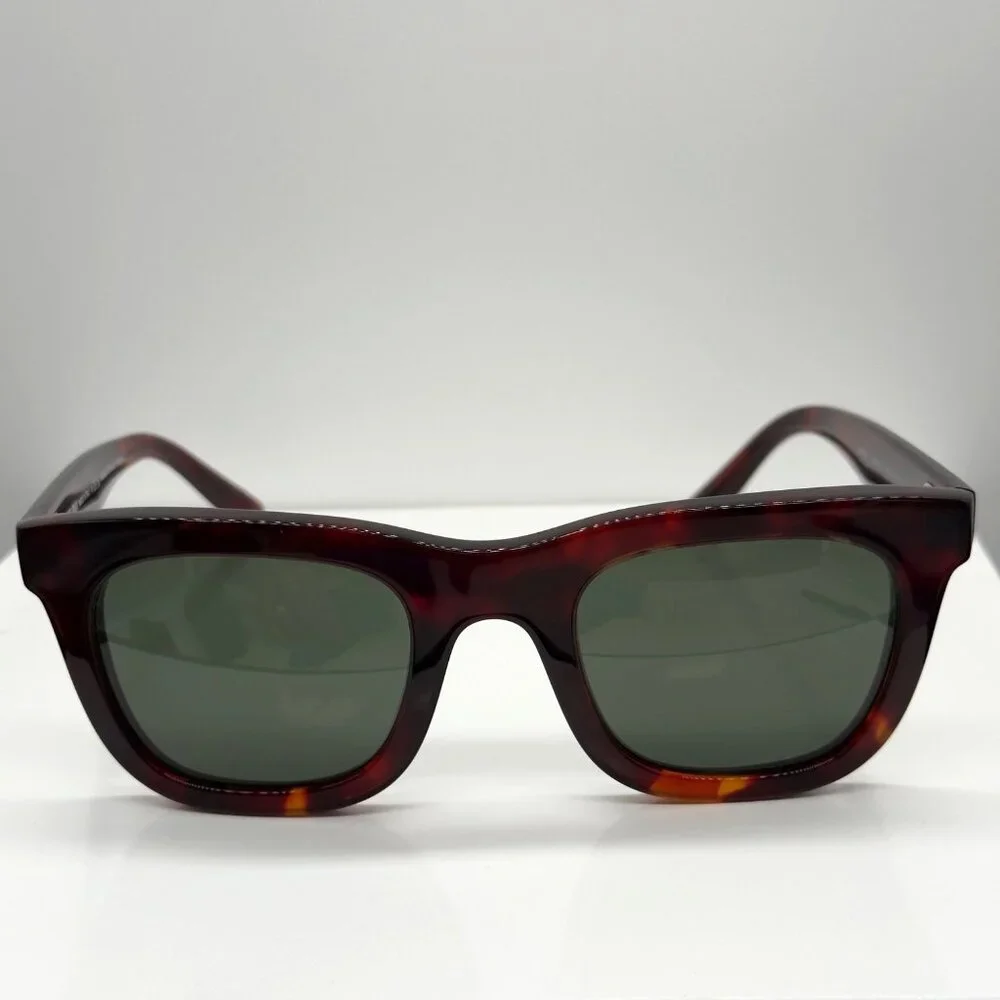 Georgio Armani AR8171 Red Havana Tortoise Frame Green Lenses Sunglasses - Picture 2 of 11